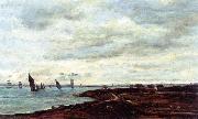 Charles-Francois Daubigny The Banks of Temise at Erith France oil painting reproduction